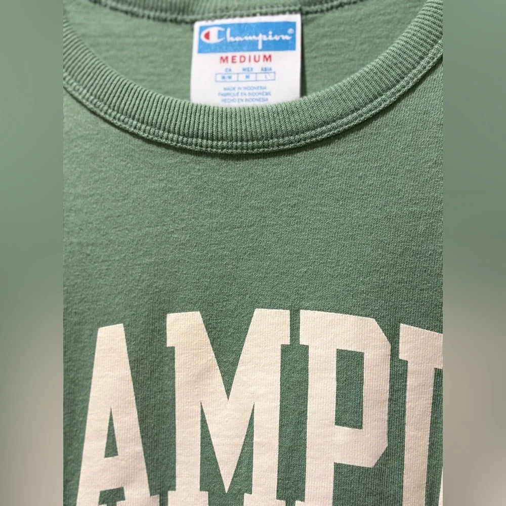 Champion Sage Green Phys. Ed Tee med - Picture 2 of 2
